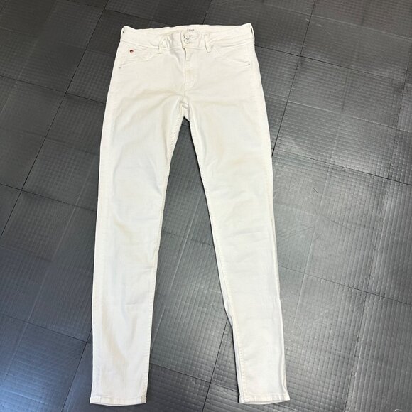 HUDSON Denim - HUDSON WOMENS WHITE JEANS MIDRISE SKINNY COLLIN SIZE 30 - 8 3/4" RISE